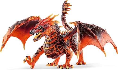 Schleich Eldrador Creatures - 8" Lava Dragon Toy - Movable