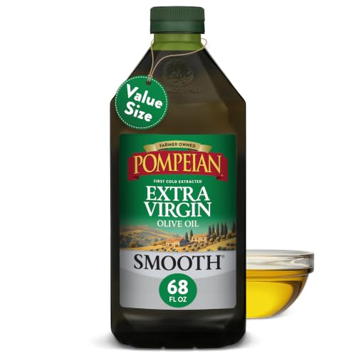 Pompeian Smooth Extra Virgin Olive Oil - 68 fl oz (2 L) Firs...