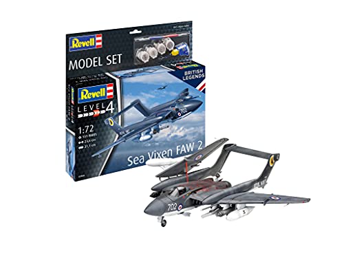 Revell 63866 Model Set Sea Vixen FAW 2 originalgetreuer Modellbausatz für Fortgeschrittene, mit Basis-Zubehör…