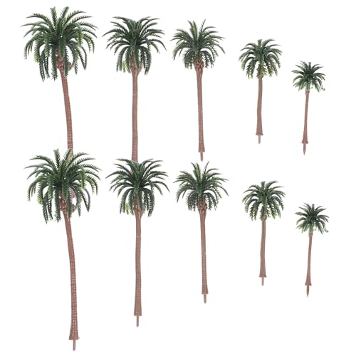 OATIPHO �~�j�`���A���V�̖ؖ͌^ 10PCS�Z�b�g 7�`16cm�T�C�Y �ΐF�i�σ��f���c���[ DIY����͌^�p�z�[���f�R���[�V�����p�l�H����