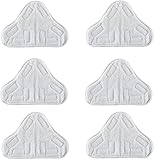 Meriton 6 Pack Washable Microfibre Steam Mop Pads Floor Replacement Pads Compatible with H2O H20 X5