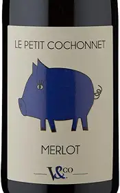 Vinho Tinto Francês Le Petit Cochonnet I.G.P. Pays dOc Merlot 750 ml