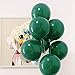 KBZVNAF Dark Green Latex Party Balloons - 50 Pack 12 inch Green Helium Balloons for Baby Shower Birthday Summer Jungle Theme Party Decorations