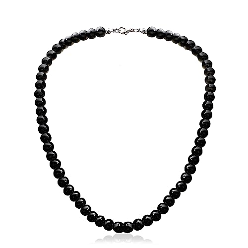 COLORFUL BLING 8mm Pearl Choker Necklace Multicolor 1920s Dainty Beads Necklace Costume Prom Party Statement Jewelry for Women