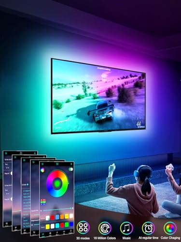 Tira de luces LED para TV Tyute 16.4ft con control remoto miniatura 5