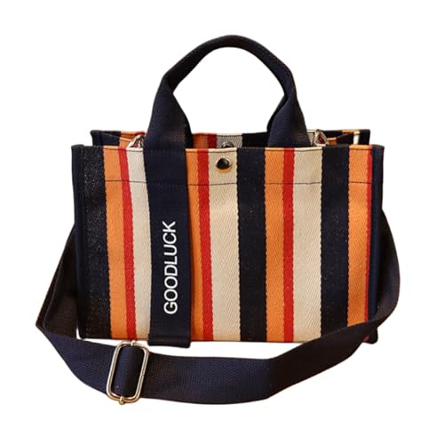 Image of Canvas Crossbody Shoulder Bag for Women, Sling Tote with Handles & Removable Strap, Fanny Pack Travel Handbag