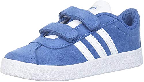 adidas Kids' VL Court 2.0, Trace Royal/White/Grey Two, 5 M US Toddler