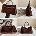 Imagen de Genérico Bolso de Serraje Marrón Mujer Ante