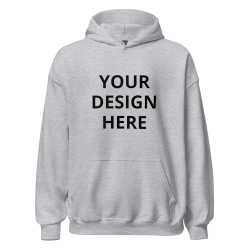 Image of Maydear Custom Hoodie Unisex Pullover Sweatshirt | Personalized with Photo, Logo or Text, For Men & Women