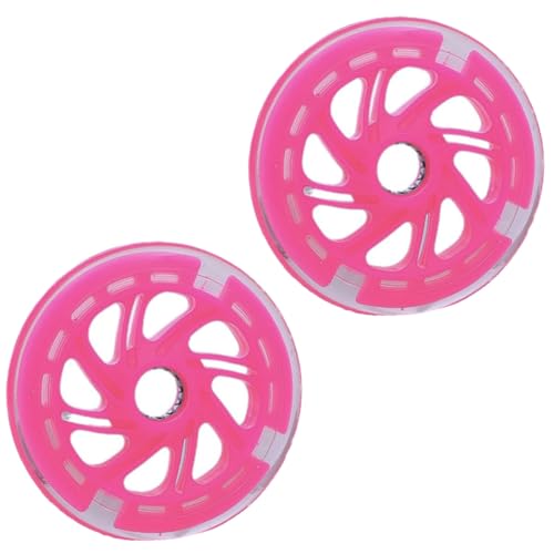 Juego de Ruedas de Entrenamiento Luminosas PRETYZOOM con Ruedas y Rodamientos de PU Intermitentes, 2 piezas Estabilizadores de Bicicleta Silenciosos para Equilibrio y Seguridad miniatura 1
