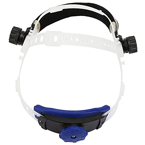 Casque de Soudage Bandeau Bandeau Réglable équipement de Sécurité au Travail pour Accessoires de Protection de la Tête à Assombrissement Automatique Solaire(blanche)
