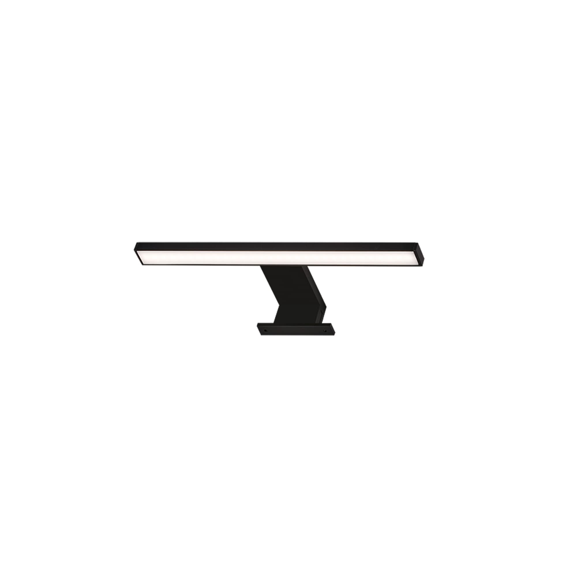 Briloner Leuchten - LED Spiegelleuchte, Spiegellampe IP44, Badleuchte, Badlampe 5 Watt, 500 Lumen, 4000 Kelvin, Schwarz, 300x103x36mm (LxBxH)