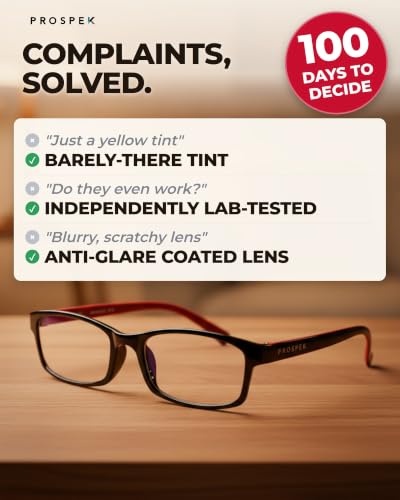 Image of Prospek Blue Light Blocking Glasses for Men Women, Computer Readers