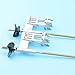DingMotuo 4mm All-in-one Flex Shaft Cable Drive Dog Prop Nut Prop Shaft Plastic Gasket Brass Tube and Strut for Rc Boat (Size : Both Left and Right)