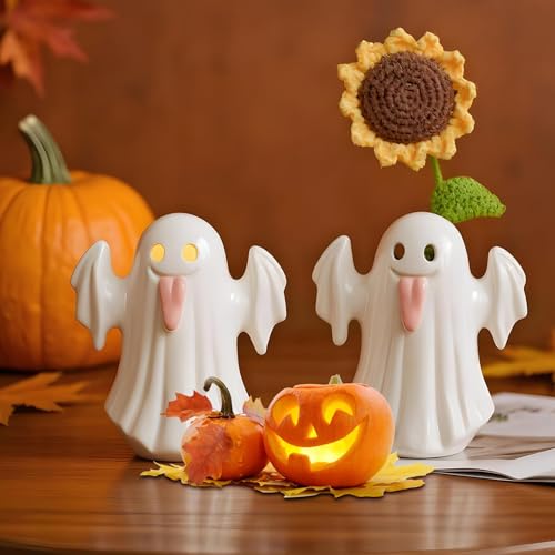 Figurine Fantôme Vase Décor de Table et Centre de Table Halloween - 4