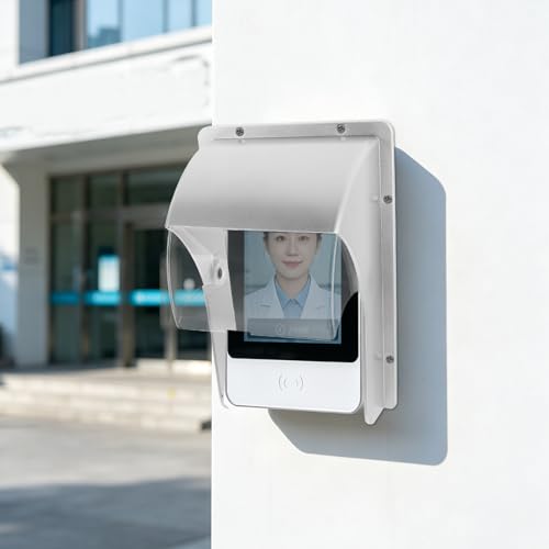 Protector impermeable para teclados de control de acceso exterior con cubierta transparente 5