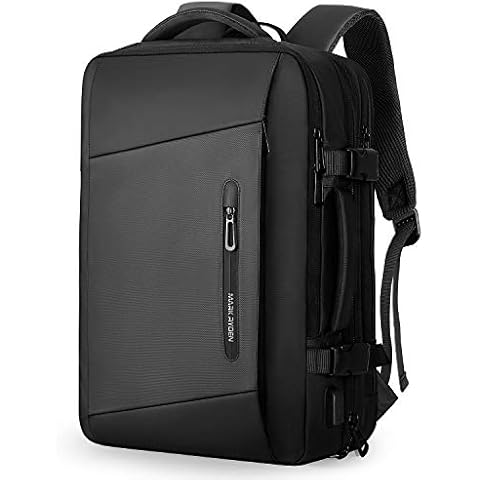 Mark Ryden Laptop Backpack, 25L - 40L 17.3 Inch Business Travel Backpack for Men, Anti-Theft Hand Luggage Backpack with USB Charging Port Cover