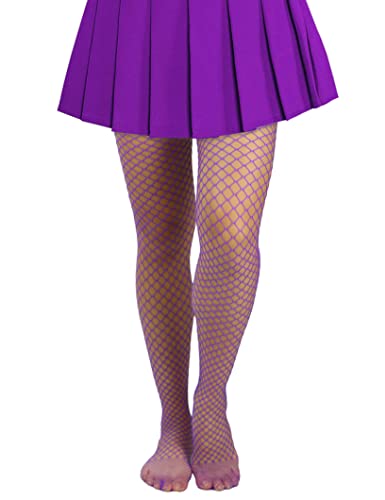 Image of Lastclream High Waisted Fishnet Tights for Women Sexy Fishnets Stockings Full Footed Fishnet Sheer Pantyhose Plus Size