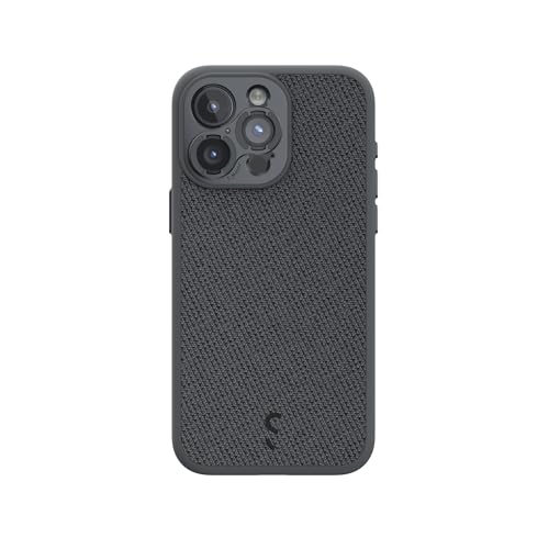 ShiftCam Fabric Camera Case Compatible with iPhone 15 | Built-in Lens Mount | Magnetic-Case | Shoot Stunning Photos Instantly (iPhone 15 Series iPhone 15 Pro Max) Dark Grey