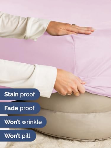 Image of Extra Deep King Fitted Sheet - Single Fitted Sheet Only - Light Pink | Easily Fits 18 inch to 24 inch Mattress, Soft, Wrinkle Free, Breathable & Comfy, Extra Deep Pockets Hotel Luxury Fitted Sheet