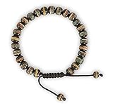 Hands Of Tibet Tibetan Prayer Mala Embedded Medicine Bracelet Yoga Healing Beads Adjustable Wrist Mala Many Color Choices (Black)