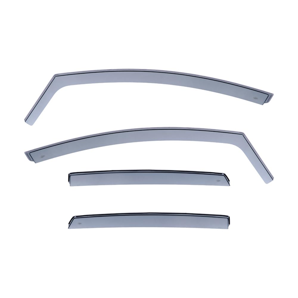 DGA Wind Deflectors Set compatible with Volkswagen Golf VII Variant 2013-2020 (4-pieces), Grey