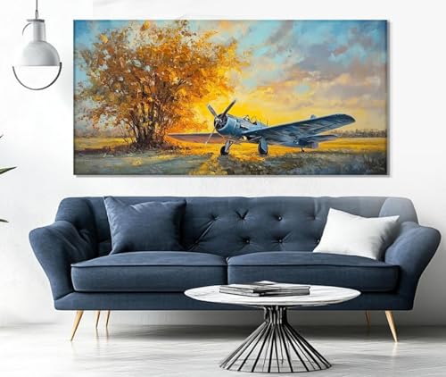 Affiche vintage d avion pour transformer un salon impersonnel en un espace rétro chaleureux