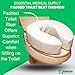 Essential Medical Supply Foam Padded Toilet Seat Cushion Riser - 4
