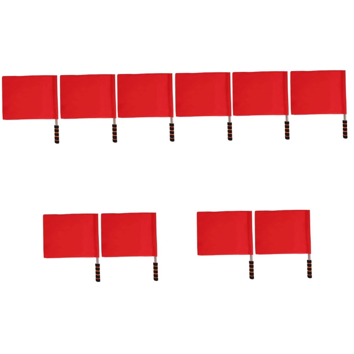 BESPORTBLE Árbitro Deportivas De Mano De Señales De Partido del Árbitro del Partido De Árbitro De Partido Rojo Nylon