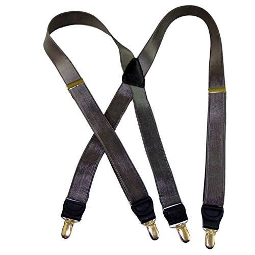 Image of Hold-Up Formal Series Men's X & Y-Back Suspenders with No-Slip Clips | Available in traditional X-back and Y-back styles for business, formal, and dress occasions.