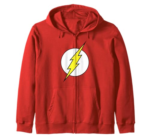 DC Comics The Flash Large Classic Chest Logo Zip Hoodie