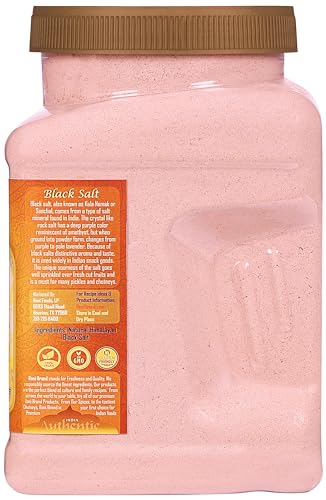 Rani Black Salt Powder (Kala Namak) Mineral 64oz (4lbs) 1.81kg Bulk PET Jar ~ Unrefined, Pure and Natural | Vegan | Gluten Friendly | NON-GMO | Kosher | Indian Origin | Perfect for Tofu Scramble