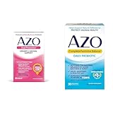 AZO Dual Protection | Urinary + Vaginal Support* | Prebiotic Plus Clinically Proven Women's Probiotic 30 Count & Complete Feminine Balance Daily Probiotics for Women