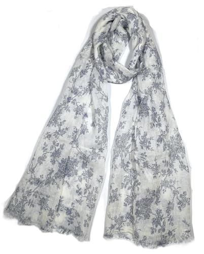 Image of Shanlin Unisex Natural Color 100% Linen Scarves for Men and Women