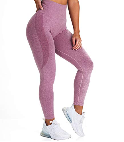 KIWI RATA Leggins Deportivos sin Costuras Mujer Mallas Pantalones Fitness Push up de Cintura Alta Yoga Leggings Pantalón Estiramiento para Running Deporte y Pilates