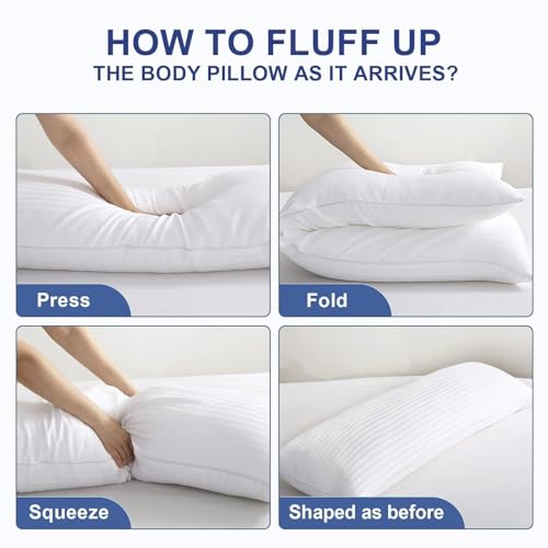 image for YUGYVOB Body Pillow for Adults- Large Full Body Pillow Insert, Breatha