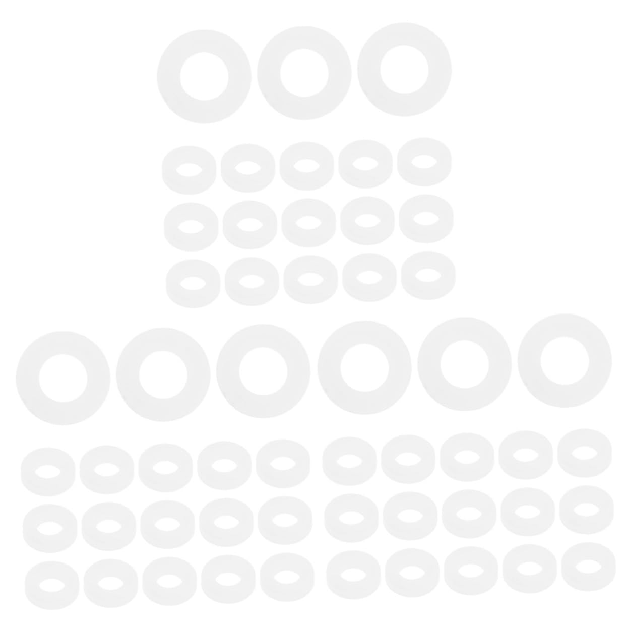 Abaodam 3sets Enhance Your Drum Performance Drum Kit Felt Pads Dampener Gel Pads Bass Patch Snare Regulator Washers 100pcs*3