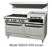 Southbend 4602DC-2RR 60" Ultimate Restaurant Gas Range w/ 6 Wavy Grate Burners, 24" Right Raised Griddle/Broiler, (1) Standard Oven & (1) Cabinet Base