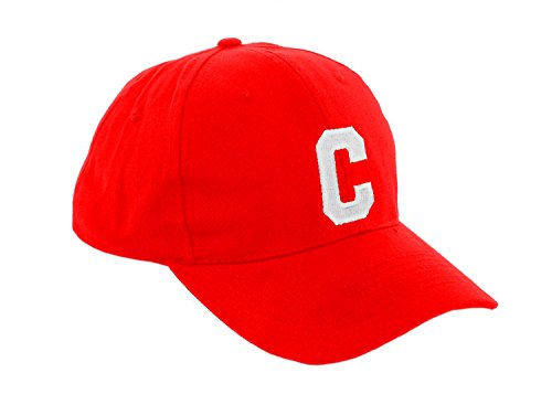 Morefaz - Gorra de béisbol roja infantil unisex, diseño con letras de A - Z multicolor c Regular
