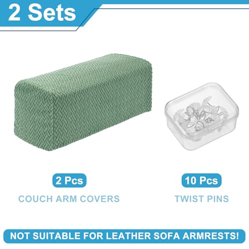 Fundas elásticas para reposabrazos de sofá protectores de brazo de sofá para sillones y sillas 4