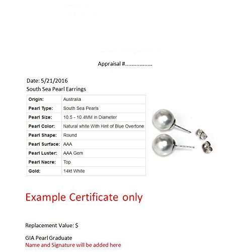 14k Gold - 8.5-8 MM Akoya Cultured Pearl Diamond Unify Earrings for Women Hanadama Quality4