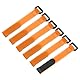 QUARKZMAN 6 Stück wiederverwendbare Batterie-Befestigungsgurte, 0,8x8 Orange Nylon Mehrzweck-Batteriehaltegurt Verstellbarer Klettverschluss-Haken-Schleifen-Befestigungsgurt für Quadcopter