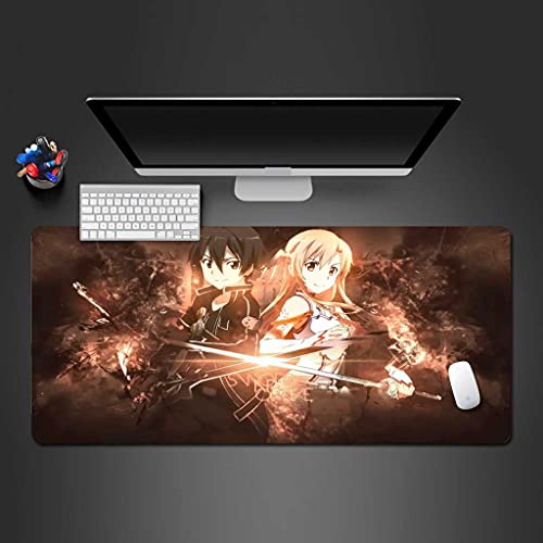 Tapis de souris grand format haute précision One Piece avec base antidérapante pour joueur