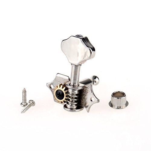 Musiclily Pro Mécaniques 3×3 pour Guitare Acoustique, Nickel Bouton Plaqué Chrome - Les Beatles, Paul McCartney, John Lennon, RIngo Starr, George Harrison Musiclily Pro Mécaniques 3×3 pour Guitare Acoustique, Nickel Bouton Plaqué Chrome – Image 5