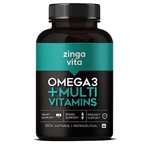 Zingavita Omega 3 Fish Oil 1000mg Capsules With Multivitamin (60