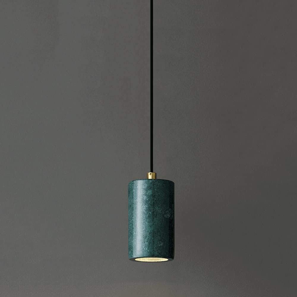 KLXSIVU Exquisite Marble Chandelier E27 1- Lamp Light Luxury Chic All Copper Decoration Pendant Fashion - Bedroom Bedside Indoor Lighting,Chandelier,Bianco