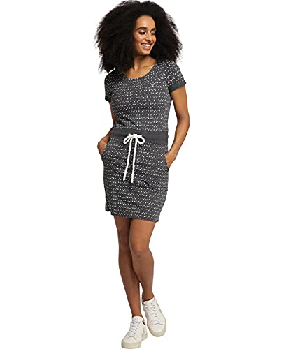 Peak Time Dames Jersey zomerjurk strandjurk L80023 XS-XL, Midgrey Melange Graphic, L