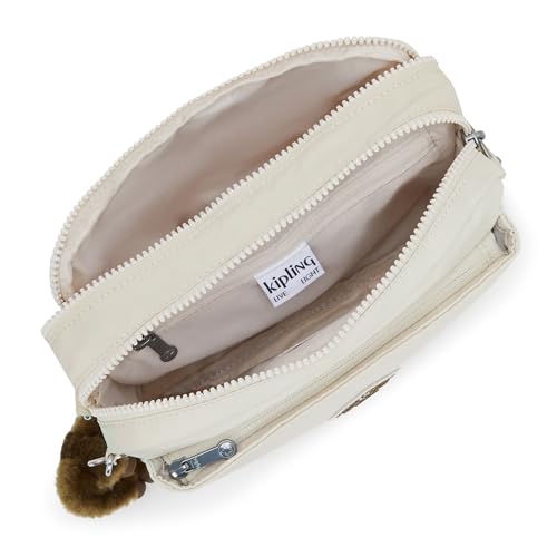 Image of Kipling Women's Abanu Medium Crossbody Bag, Lightweight, Adjustable Nylon Waist Pack with Multi-Compartment Zip Pockets