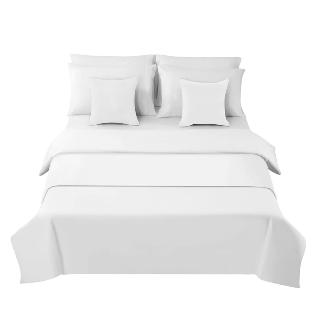Morbuy Bed Runners, Solid Color Bed Runners Scarves Home Decoration Hotel Bedding Bed Towel Bedroom Bedspread Protection (White,50x240cm)