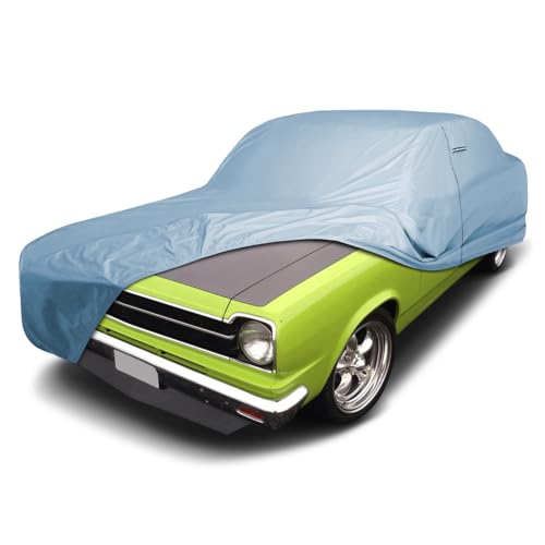 Image of iCarCover Premium Car Cover for 1964-1969 AMC Rambler American Heavy Duty Waterproof All-Weather Automobiles Custom Fit Indoor Outdoor UV Snow Protection Covers with Straps and Bag